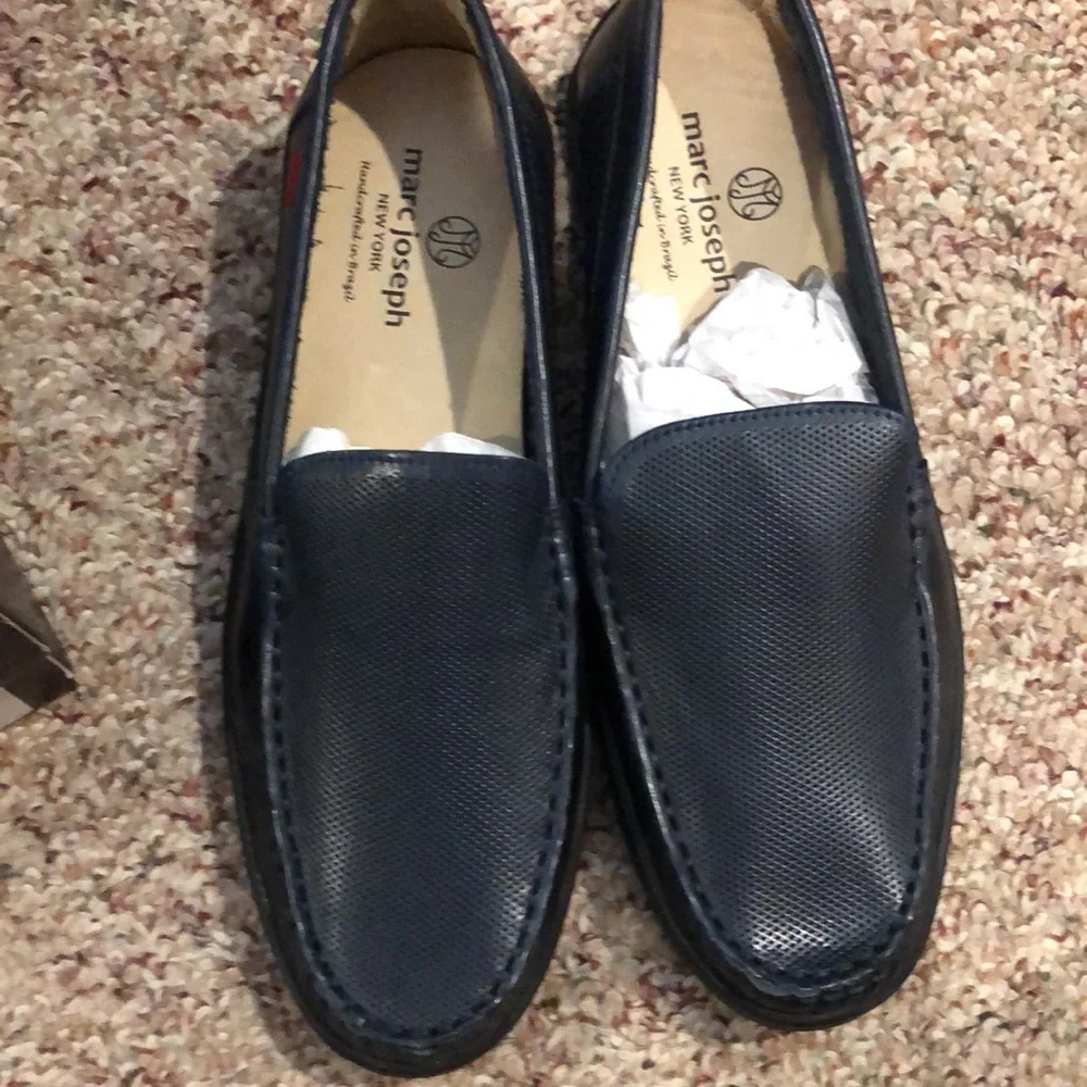 Marc Joseph | NIB Leroy St Navy Leather Loafers Boy 5.5